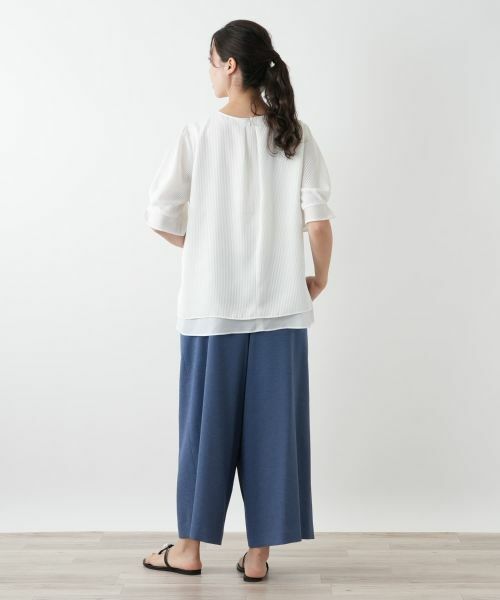 Leilian PLUS HOUSE / レリアンプラスハウス シャツ・ブラウス | クルーネックブラウス【Leilian WHITE LABEL】 | 詳細6