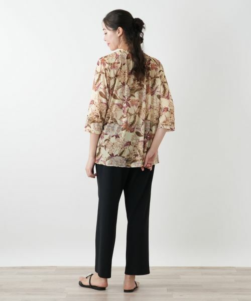 Leilian PLUS HOUSE / レリアンプラスハウス シャツ・ブラウス | 花柄フレアブラウス【Leilian WHITE LABEL】 | 詳細3