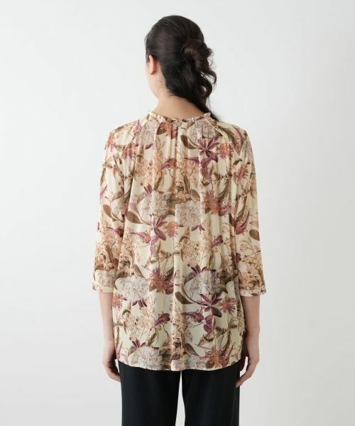 Leilian PLUS HOUSE / レリアンプラスハウス シャツ・ブラウス | 花柄フレアブラウス【Leilian WHITE LABEL】 | 詳細6