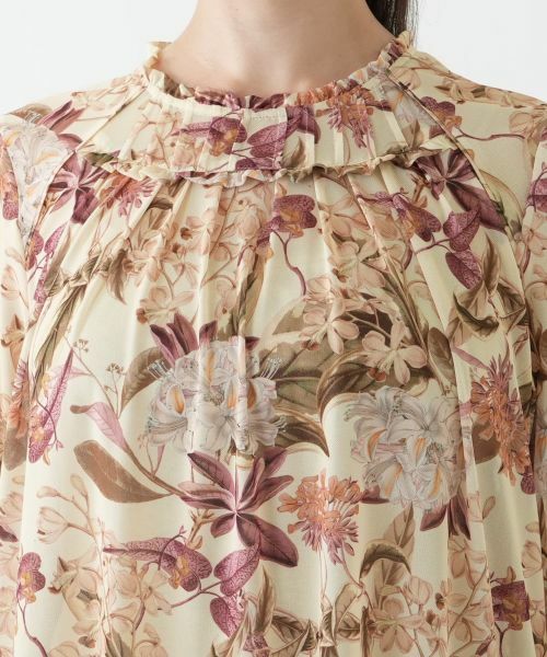 Leilian PLUS HOUSE / レリアンプラスハウス シャツ・ブラウス | 花柄フレアブラウス【Leilian WHITE LABEL】 | 詳細7