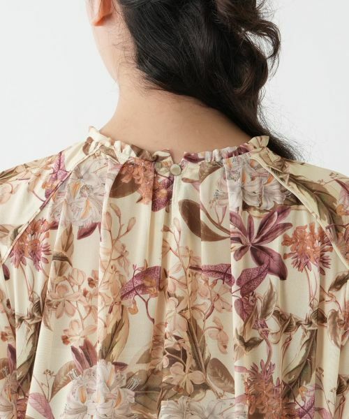 Leilian PLUS HOUSE / レリアンプラスハウス シャツ・ブラウス | 花柄フレアブラウス【Leilian WHITE LABEL】 | 詳細8