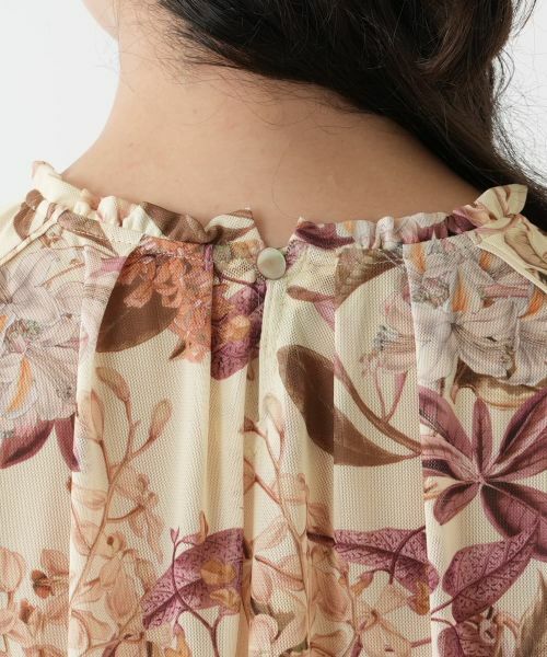 Leilian PLUS HOUSE / レリアンプラスハウス シャツ・ブラウス | 花柄フレアブラウス【Leilian WHITE LABEL】 | 詳細9