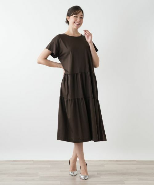 Leilian PLUS HOUSE / レリアンプラスハウス ドレス | 【店舗人気】ティアードワンピース【プラス企画】 | 詳細1