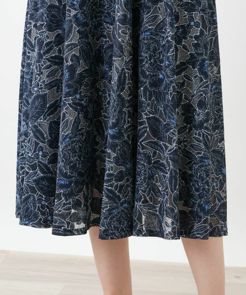 Leilian PLUS HOUSE / レリアンプラスハウス ドレス | 刺繍フレアワンピース | 詳細14