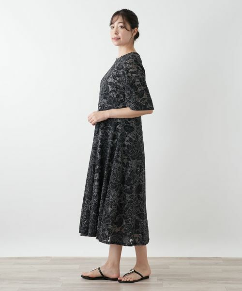 Leilian PLUS HOUSE / レリアンプラスハウス ドレス | 刺繍フレアワンピース | 詳細2