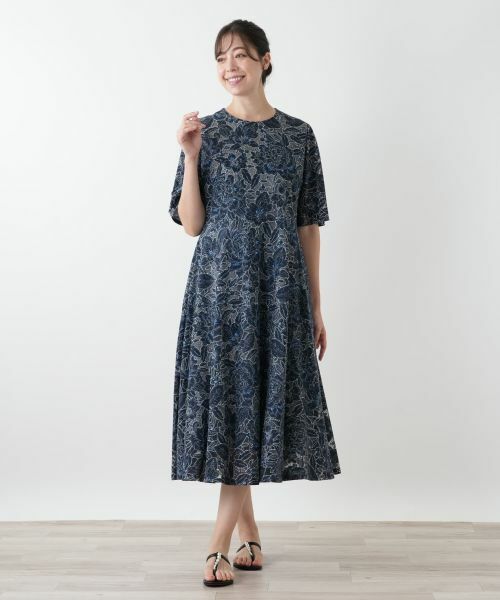 Leilian PLUS HOUSE / レリアンプラスハウス ドレス | 刺繍フレアワンピース | 詳細4