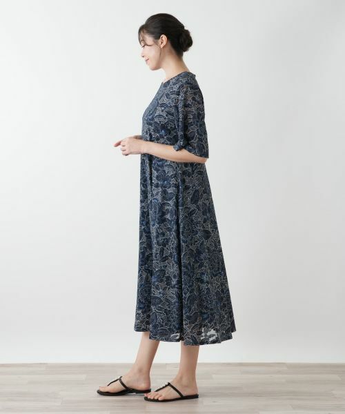 Leilian PLUS HOUSE / レリアンプラスハウス ドレス | 刺繍フレアワンピース | 詳細5