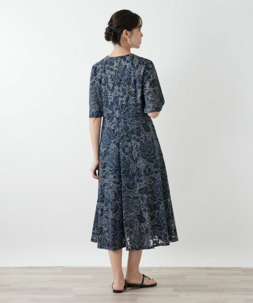 Leilian PLUS HOUSE / レリアンプラスハウス ドレス | 刺繍フレアワンピース | 詳細6