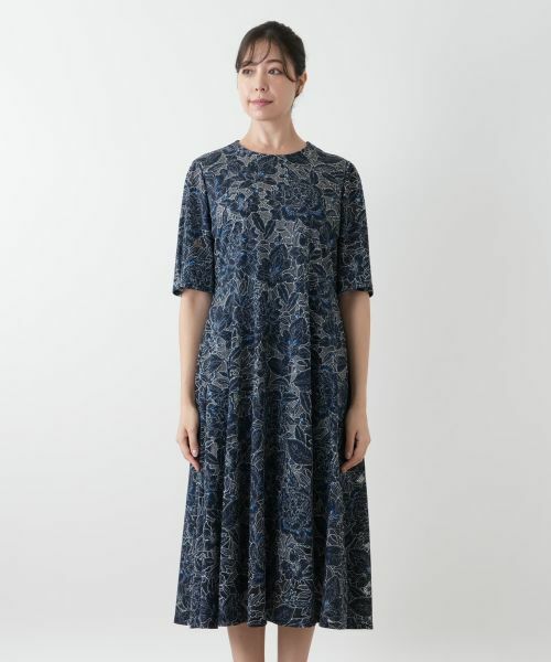 Leilian PLUS HOUSE / レリアンプラスハウス ドレス | 刺繍フレアワンピース | 詳細7