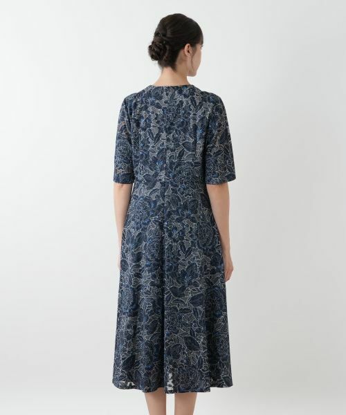 Leilian PLUS HOUSE / レリアンプラスハウス ドレス | 刺繍フレアワンピース | 詳細9