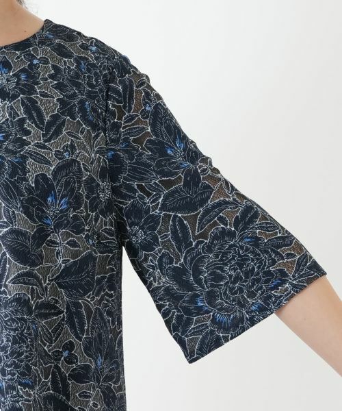 Leilian PLUS HOUSE / レリアンプラスハウス シャツ・ブラウス | 刺繍クルーネックブラウス | 詳細13