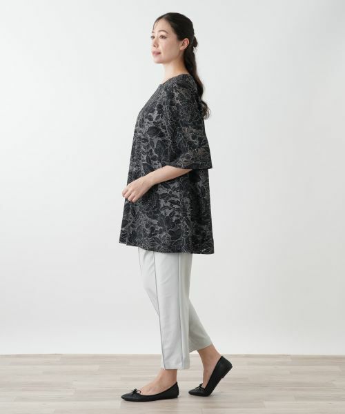 Leilian PLUS HOUSE / レリアンプラスハウス シャツ・ブラウス | 刺繍クルーネックブラウス | 詳細2