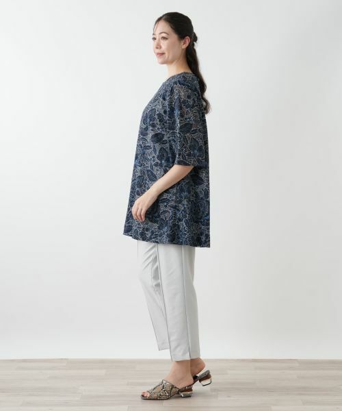 Leilian PLUS HOUSE / レリアンプラスハウス シャツ・ブラウス | 刺繍クルーネックブラウス | 詳細5