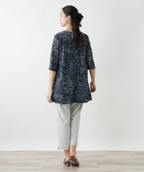 Leilian PLUS HOUSE / レリアンプラスハウス シャツ・ブラウス | 刺繍クルーネックブラウス | 詳細6