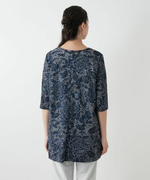 Leilian PLUS HOUSE / レリアンプラスハウス シャツ・ブラウス | 刺繍クルーネックブラウス | 詳細9