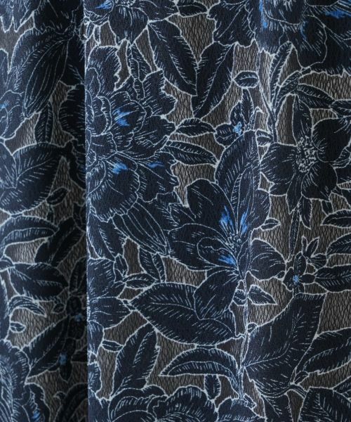 Leilian PLUS HOUSE / レリアンプラスハウス ミニ・ひざ丈スカート | フラワー刺繍スカート | 詳細13