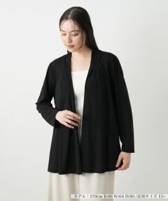 Leilian PLUS HOUSE / レリアンプラスハウス カーディガン・ボレロ | バックプリーツカーディガン【プラス企画】