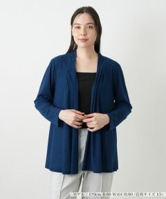 Leilian PLUS HOUSE / レリアンプラスハウス カーディガン・ボレロ | バックプリーツカーディガン【プラス企画】