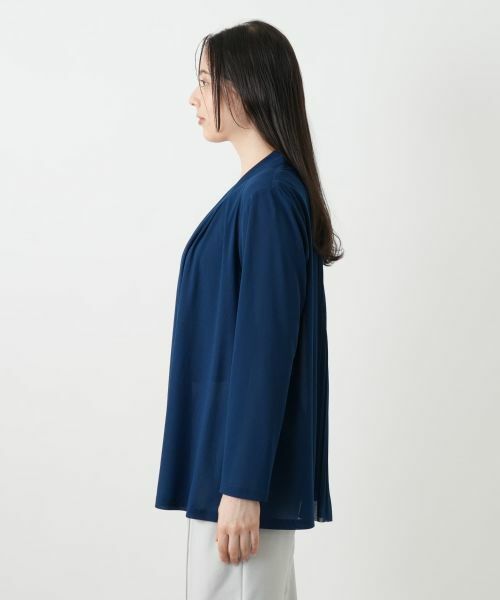 Leilian PLUS HOUSE / レリアンプラスハウス カーディガン・ボレロ | バックプリーツカーディガン【プラス企画】 | 詳細11