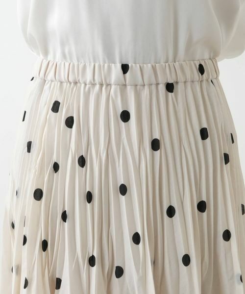 Leilian PLUS HOUSE / レリアンプラスハウス ロング・マキシ丈スカート | ドットプリーツスカート | 詳細10