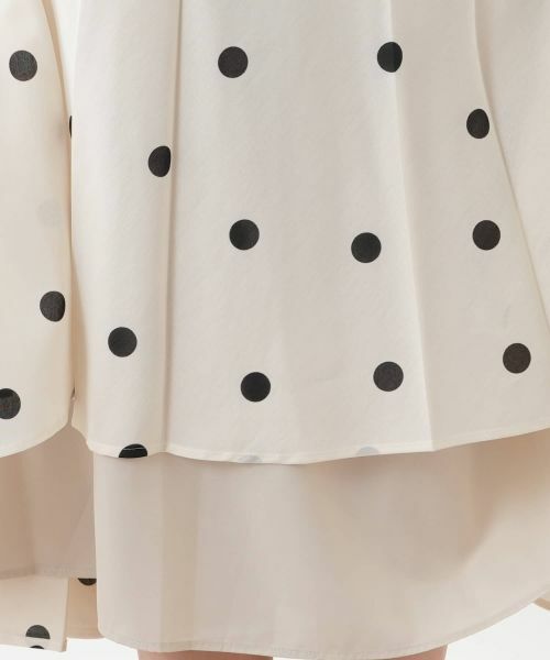 Leilian PLUS HOUSE / レリアンプラスハウス ロング・マキシ丈スカート | ドットプリーツスカート | 詳細12