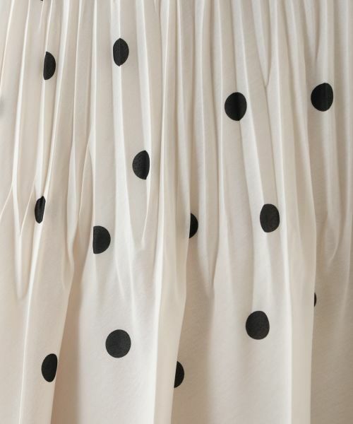 Leilian PLUS HOUSE / レリアンプラスハウス ロング・マキシ丈スカート | ドットプリーツスカート | 詳細13