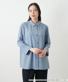 Leilian PLUS HOUSE / レリアンプラスハウス シャツ・ブラウス | 七分袖ブラウス【Leilian WHITE LABEL】
