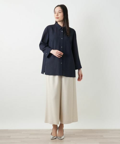 Leilian PLUS HOUSE / レリアンプラスハウス シャツ・ブラウス | 七分袖ブラウス【Leilian WHITE LABEL】 | 詳細1