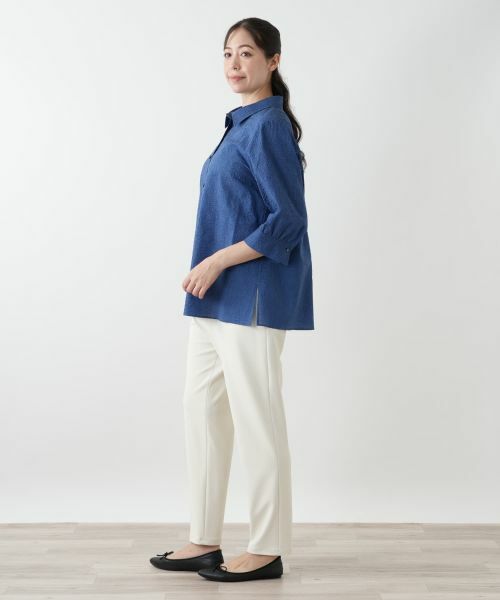 Leilian PLUS HOUSE / レリアンプラスハウス シャツ・ブラウス | 【店舗人気】七分袖ブラウス【Leilian WHITE LABEL】 | 詳細2