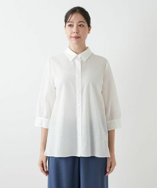 Leilian PLUS HOUSE / レリアンプラスハウス シャツ・ブラウス | 【店舗人気】七分袖ブラウス【Leilian WHITE LABEL】 | 詳細7