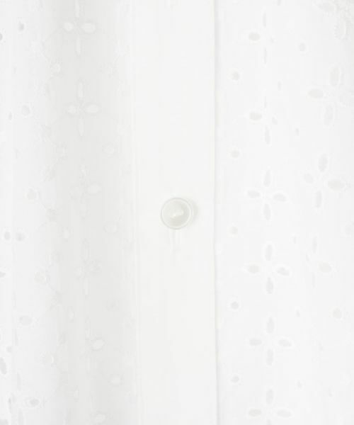 Leilian PLUS HOUSE / レリアンプラスハウス シャツ・ブラウス | カットワーク七分袖ブラウス【Leilian WHITE LABEL】 | 詳細18