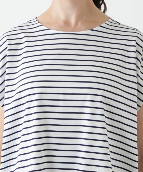 Leilian PLUS HOUSE / レリアンプラスハウス カットソー | ボーダーノースリーブカットソー【Leilian WHITE LABEL】 | 詳細10