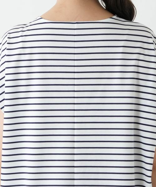 Leilian PLUS HOUSE / レリアンプラスハウス カットソー | ボーダーノースリーブカットソー【Leilian WHITE LABEL】 | 詳細11