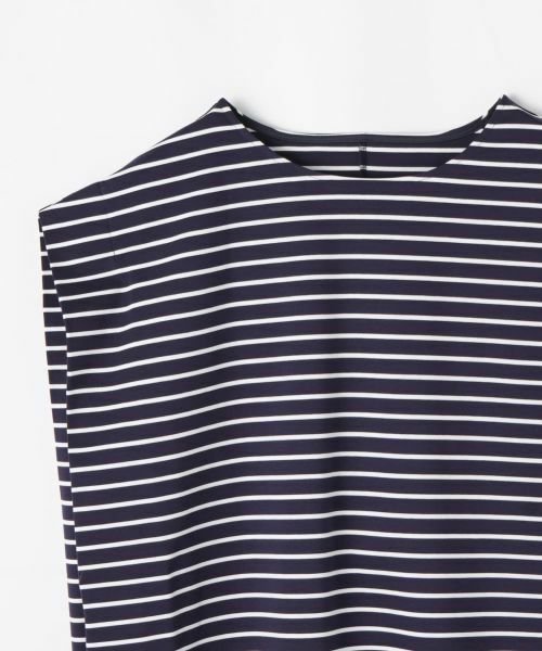 Leilian PLUS HOUSE / レリアンプラスハウス カットソー | ボーダーノースリーブカットソー【Leilian WHITE LABEL】 | 詳細19