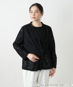 Leilian PLUS HOUSE / レリアンプラスハウス テーラードジャケット | ノーカラージャケット【BOURGE】