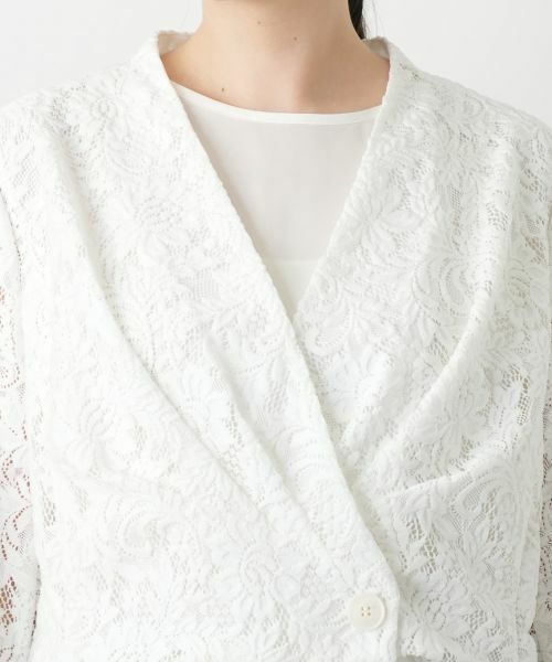 Leilian PLUS HOUSE / レリアンプラスハウス テーラードジャケット | ノーカラージャケット【BOURGE】 | 詳細10