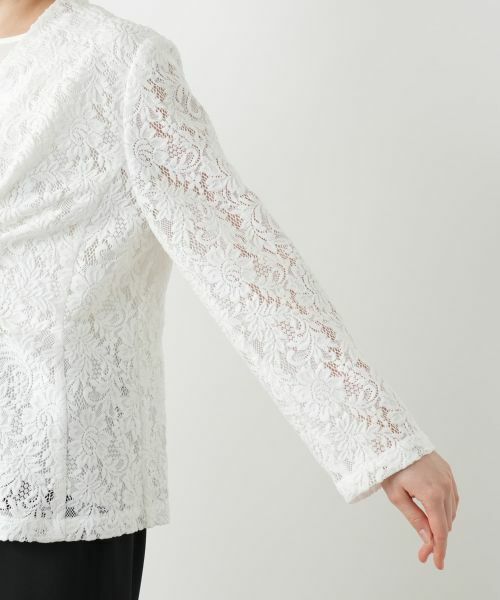 Leilian PLUS HOUSE / レリアンプラスハウス テーラードジャケット | ノーカラージャケット【BOURGE】 | 詳細13