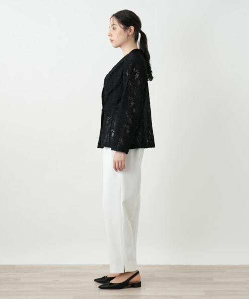 Leilian PLUS HOUSE / レリアンプラスハウス テーラードジャケット | ノーカラージャケット【BOURGE】 | 詳細2