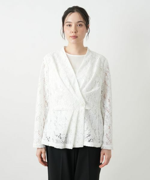 Leilian PLUS HOUSE / レリアンプラスハウス テーラードジャケット | ノーカラージャケット【BOURGE】 | 詳細7