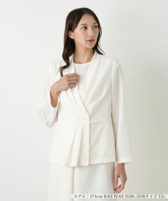 Leilian PLUS HOUSE / レリアンプラスハウス テーラードジャケット | ノーカラージャケット【BOURGE】