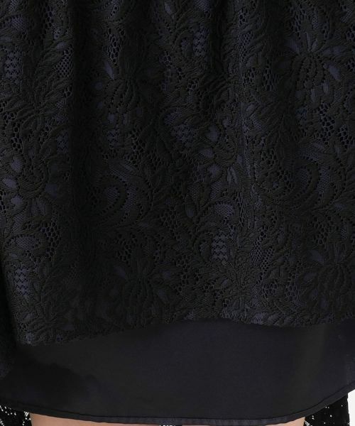 Leilian PLUS HOUSE / レリアンプラスハウス ミニ・ひざ丈スカート | カギ編みレーススカート【BOURGE】 | 詳細10