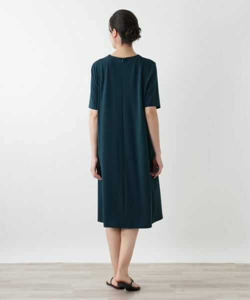 Leilian PLUS HOUSE / レリアンプラスハウス ドレス | Vネックフレアワンピース【Leilian WHITE LABEL】 | 詳細6