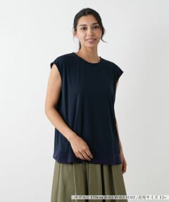 Leilian PLUS HOUSE / レリアンプラスハウス カットソー | フレンチスリーブカットソー【Leilian WHITE LABEL】