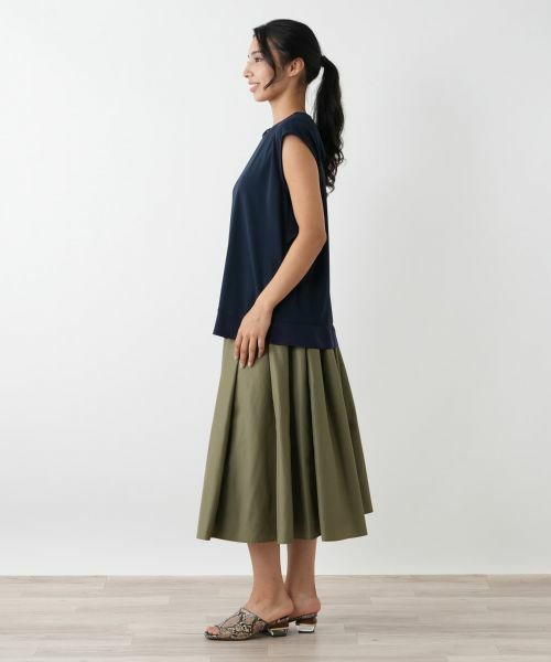 Leilian PLUS HOUSE / レリアンプラスハウス カットソー | フレンチスリーブカットソー【Leilian WHITE LABEL】 | 詳細2