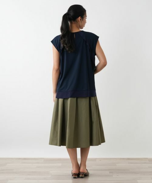 Leilian PLUS HOUSE / レリアンプラスハウス カットソー | フレンチスリーブカットソー【Leilian WHITE LABEL】 | 詳細3