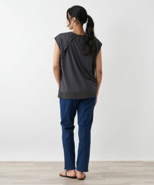 Leilian PLUS HOUSE / レリアンプラスハウス カットソー | フレンチスリーブカットソー【Leilian WHITE LABEL】 | 詳細6