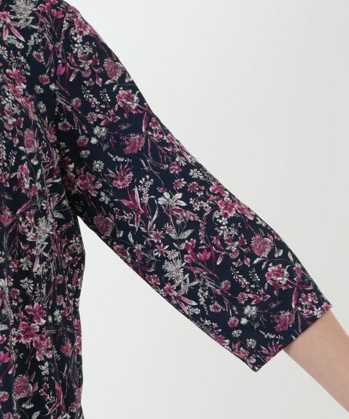 Leilian PLUS HOUSE / レリアンプラスハウス カットソー | プリントバンドカラーブラウス【Leilian WHITE LABEL】 | 詳細16