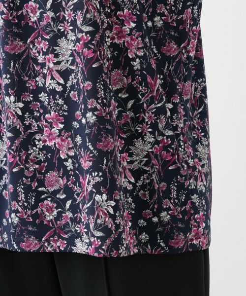 Leilian PLUS HOUSE / レリアンプラスハウス カットソー | プリントバンドカラーブラウス【Leilian WHITE LABEL】 | 詳細17