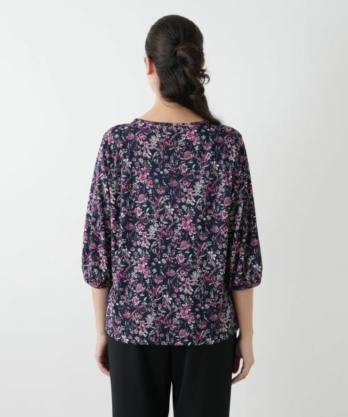 Leilian PLUS HOUSE / レリアンプラスハウス カットソー | プリントフレアブラウス【Leilian WHITE LABEL】 | 詳細12