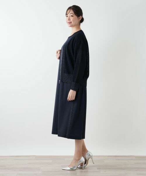 Leilian PLUS HOUSE / レリアンプラスハウス カーディガン・ボレロ | ジップカーディガン【Leilian WHITE LABEL】 | 詳細5